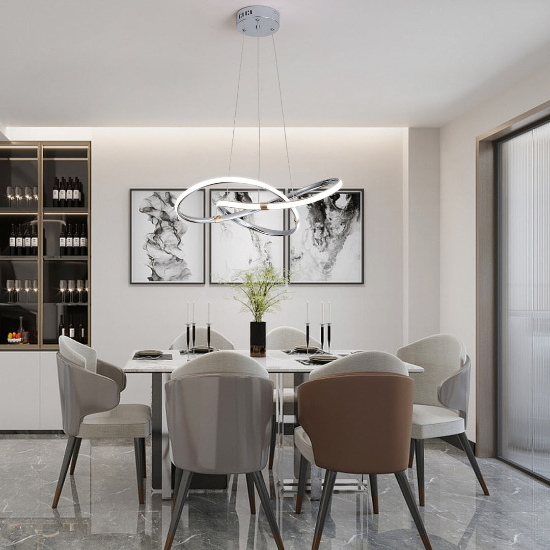 Modern Led Pendant Lights Dia540Mm Lamp 90-265V Suspension For Dinning Kitchen Room Bar Shop