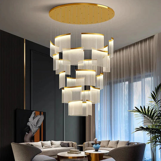 Skyler Nordic Stair Chandelier - Versatile Pendant Lights For Living And Dining Rooms Light