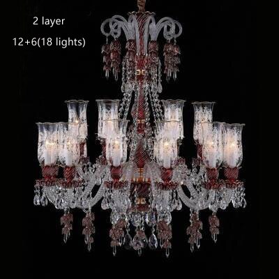 Led Chandeliers Living Room Crystal Lamp Modern Restaurant Bedroom Study Candle Light Glass Fixture