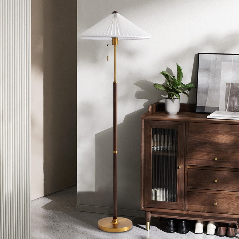 American Vintage Popular Style Girl Living Room Bedroom Bedside Study Nordic Walnut Light Luxury
