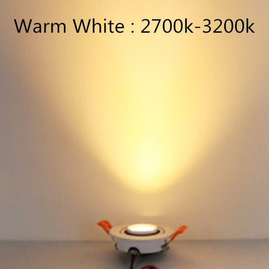 Ac/Dc 12V 24V 360° Rotatable Angle Led Recessed Downlight 5W 7W 10W 15W 18W Ceiling Spot Light