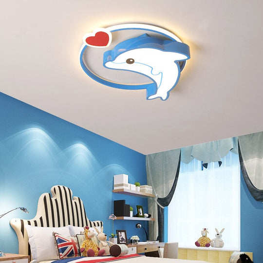 Ceiling Lights For Baby Girl Boy Children Kids Room Light Whale Dolphin Heart Shape Bedroom Ceiling