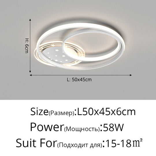 Simple And Modern Atmosphere Household Round Chandeliers Nordic Living Room Lamp New Creative