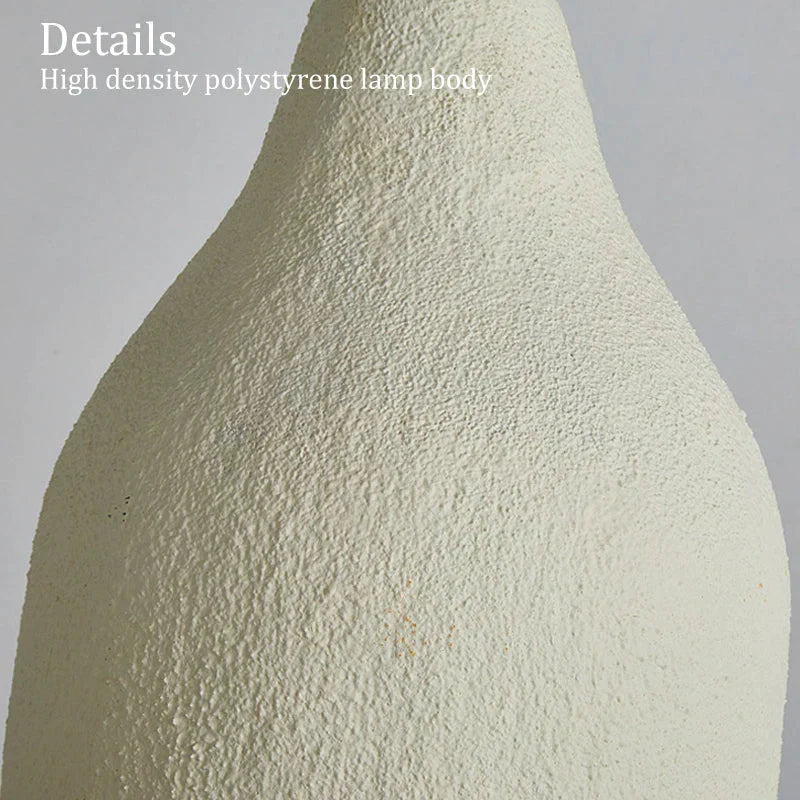 Wabi Sabi Off White Pendant Lamp Nordic Water Bottle Shape 63Cm High Hanging Light