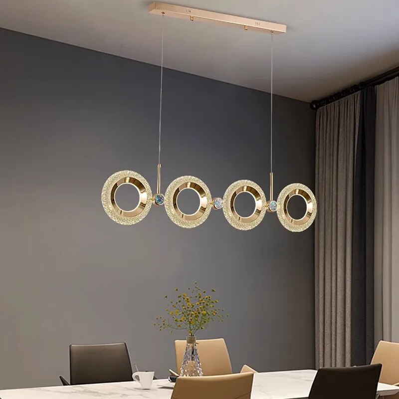 Contemporary Crystal Led Pendant Lights: Stylish Illumination For Living And Dining Rooms Light