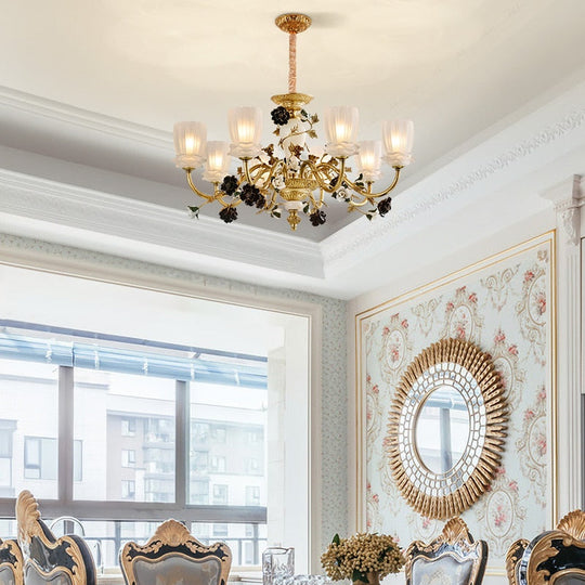 Mirage - European Luxury Brass E14 Pendant Lamp Glass Light Lighting For Living And Dining Room