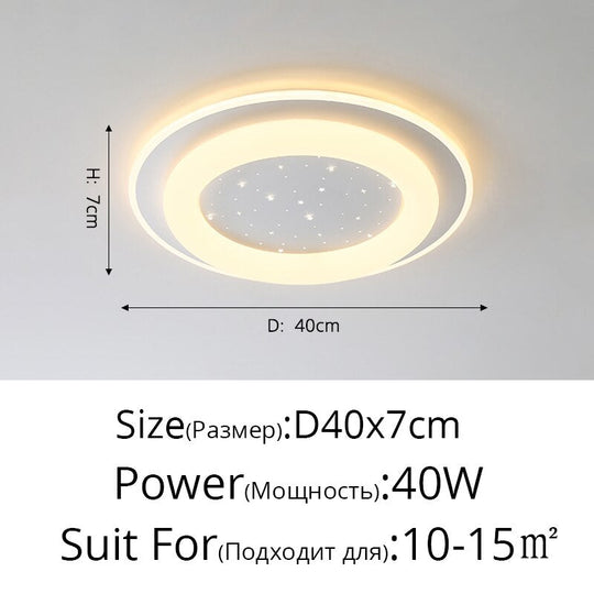 Nordic Led Ring Chandeliers Simple Modern Bedroom Ceiling Lights Personality Creative Lighting Art