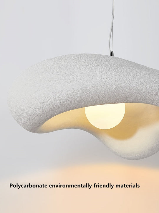 Nordic New Wabi - Sabi Cream Restaurant Led Chandelier Minimalist Bedroom Bar Table Suspend Lamp