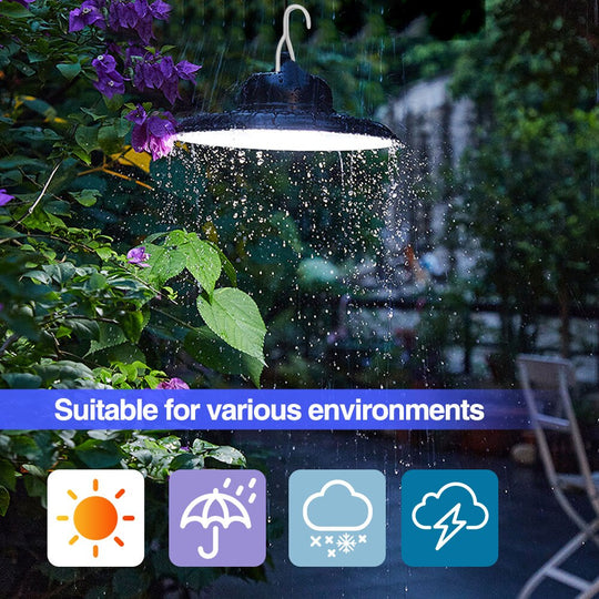 Remote Led Solar Pendant: Waterproof Chandelier For Gazebos And Outdoor Spaces Lights