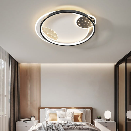 Simple Modern Led Chandeliers Atmosphere Living Room Ceiling Lamp Creative Starry Bedroom Whole