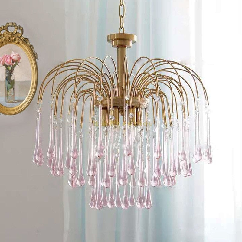 Eker - Retro Luxury Water Drop Pendant Chandeliers Chandelier