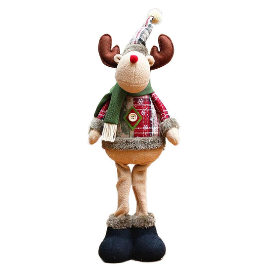 Christmas Santa Snowman - Reindeer Decoration Leg Table Mantel Christmas Decor
