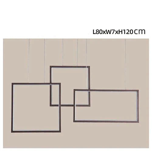 Coffee&White Frame Led Pendant Lights Living Room Dining Kitchen Luminaires Home Modern Indoor Lamp