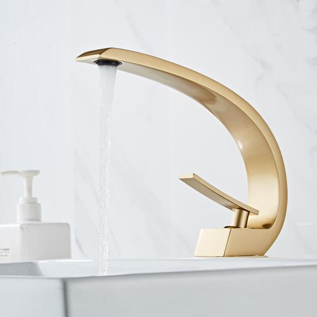 Bathroom Faucet Rose Gold Widespread Basin Black Tap Luxury Mixer Hot And Cold Shower Room Sink