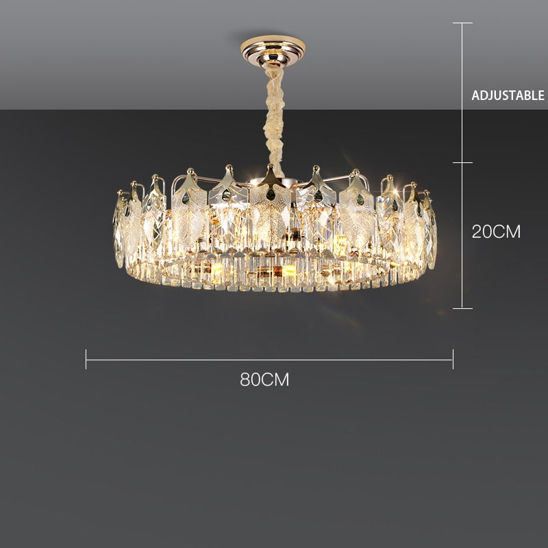 Quality Luxury Led Crystal Chandeliers Lampen Lustre For Dinning Foyer Chandelier Hanging Lamp