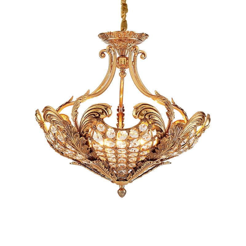 Iris - Arabic Dome Pendant Lamp Crystal Glass Plate Suspended Ceiling Light Drop Lights Balcony