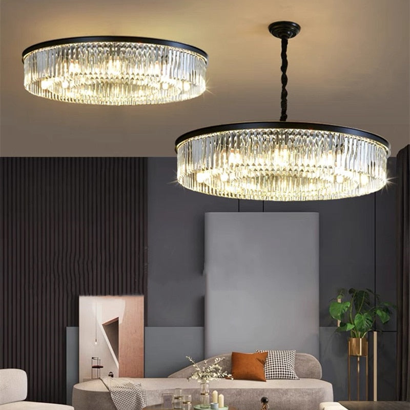 Susie - Modern Industrial Retro Crystal Chandelier Chandeliers