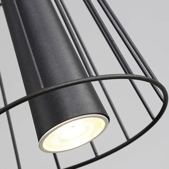 Nordic Design Wrought Iron Multi - Layer Mesh Spotlight Pendant Chandelier For Hotel Dining Room