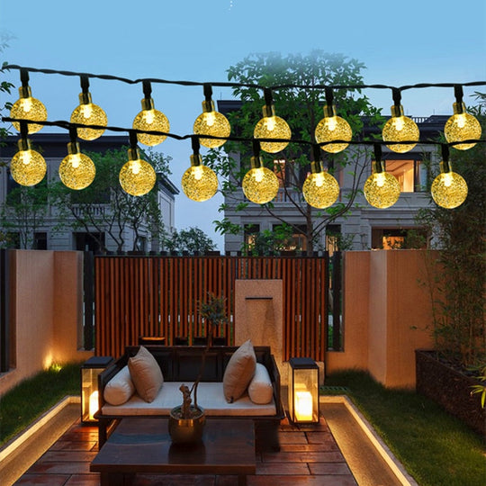 Waterproof Solar Bubble Ball Lights: Ideal For Gazebo And Garden Decor Lights