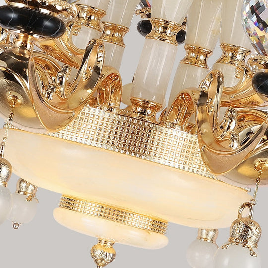 Halo - Luxury Modern Kitchen Led Crystal Chandeliers Hanging Design For Living Room Chandelier