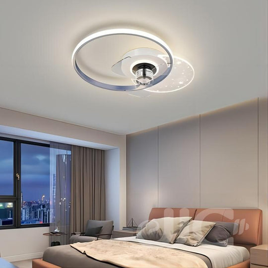 Nordic Modern Ceiling Fan Lamp With 110 - 24V Stepless Dimming - Ideal For Bedrooms Fans
