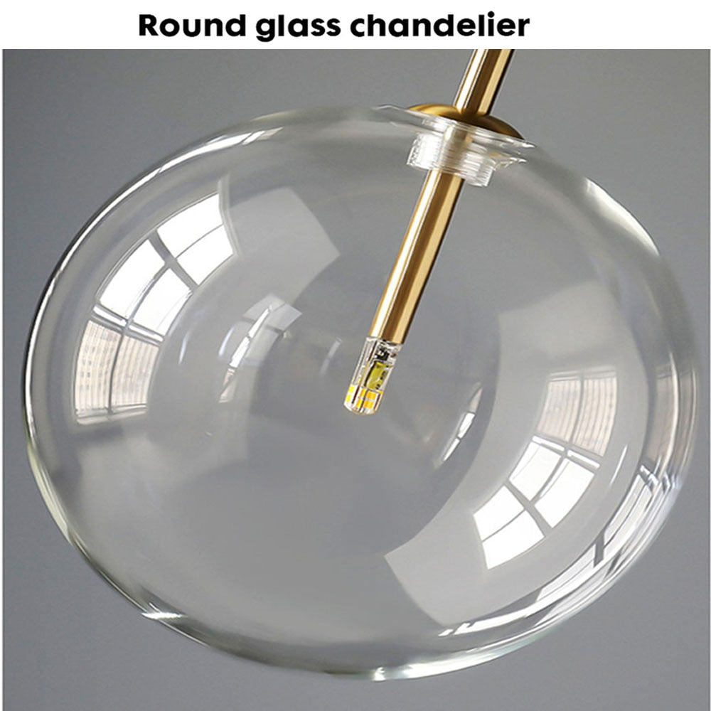 Nordic Pendant Lamp Modern Clear Glass Lights Ball Vintage Hanging For Loft Kitchen Living Room