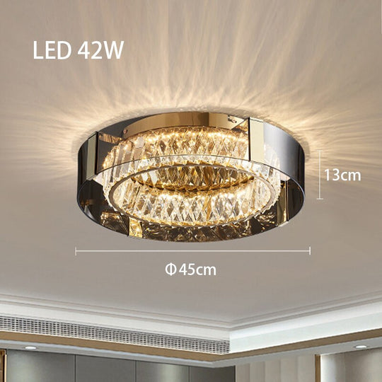 Luxury Dimmable Crystal Ceiling Lights - Modern Led Chandelier Lamps For Bedroom Decor & Home