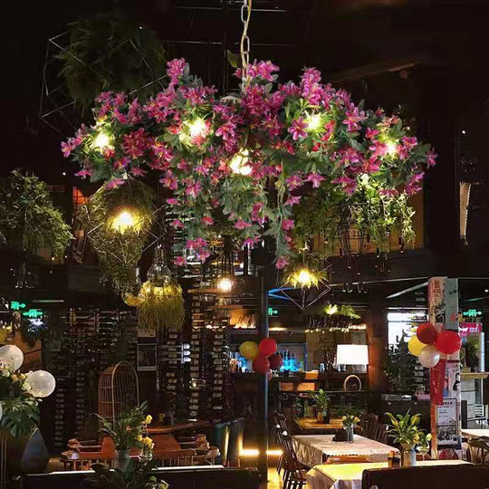 Music Dining Bar Flower Chandelier Net Red Shop Plant Pendant Light Innovative Artistic Lighting
