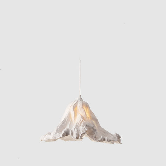 Post Modern Zen American Retro Creative Withered Lotus Leaf Twig Rustic Decorative Chandelier