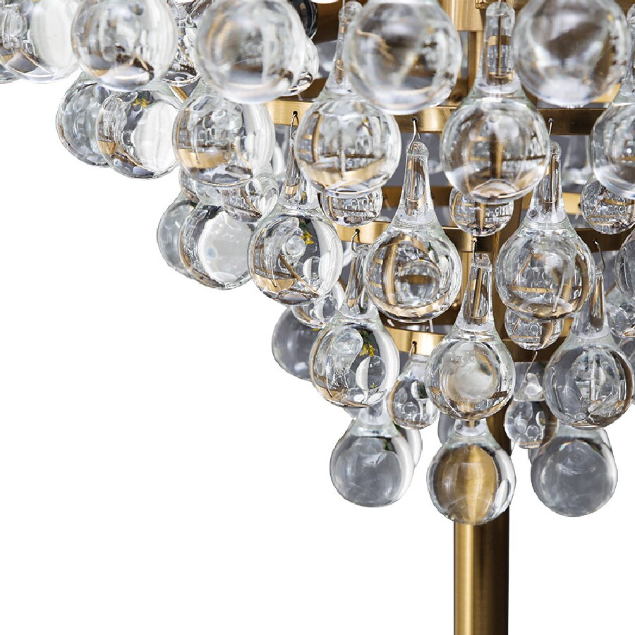 Modern Crystal Led Floor Lamps Luxury Golden Standing Lamp For Living Room Decoration Study Bedroom