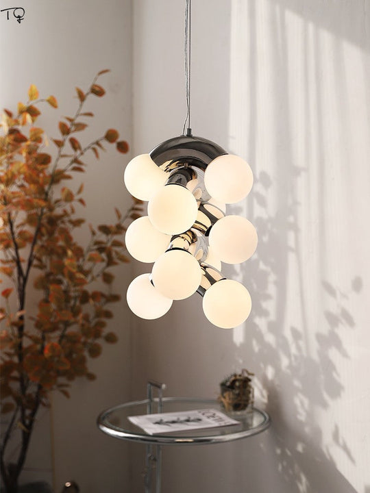 Nordic Designer Retro Industrial Pendant Lights Chrome Lampshade Led G9 Modern Light Fixtures