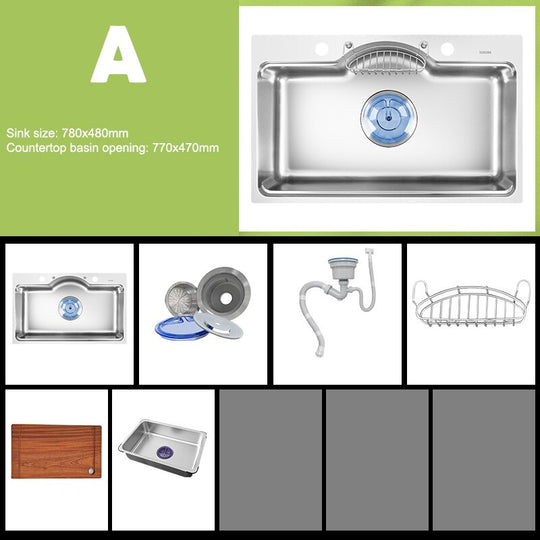 Nano 304 Stainless Steel Vegetable Sink For Kitchen Household Undercounter Basin Voppo Evier