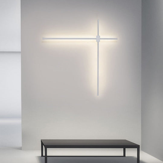Cross Line Wall Lamp Nordic Design Sense Living Room Minimalist Background Bedroom Bedside Wall
