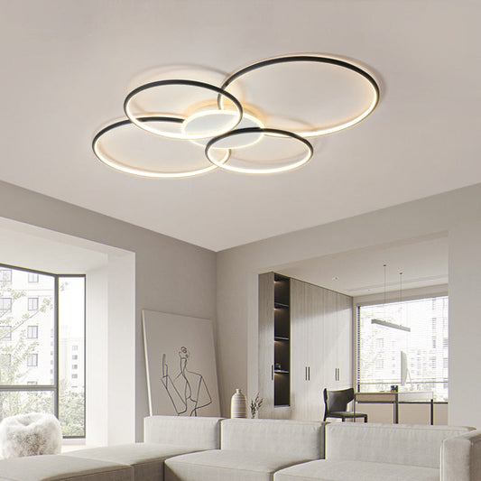 Italian Minimalist Living Room Lamp Line Ceiling Simple Modern Dining Small Main Designer Circle