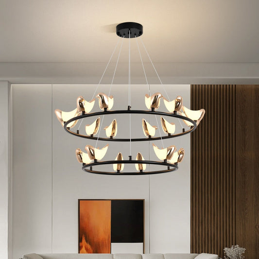 Modern Hallway Stair Led Pendant Lamp Light Creative Mounted Bird Wall Sconce Bedroom Bedside