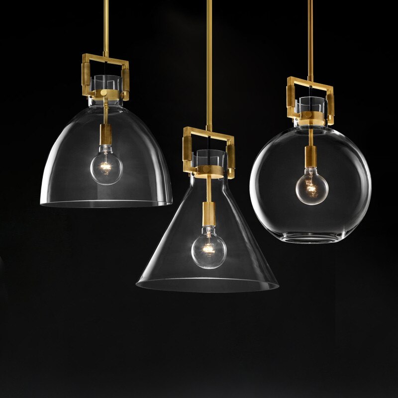 American Retro Edison E27 Led Pendant Light - Gold Metal Adjustable Droplight For Indoor Lighting