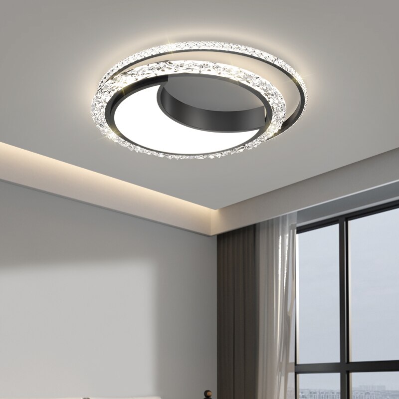 Nordic Bedroom Recessed Led Ceiling Lights Post - Modern Luxury Crystal Creative Living Room