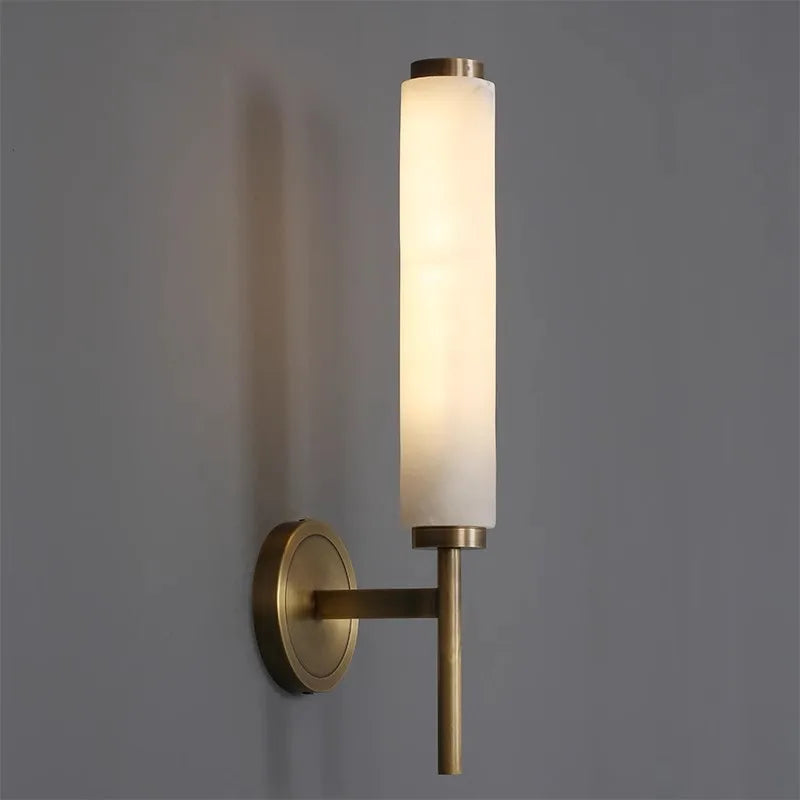 Isabella - Modern Marble And Copper Wall Light Stylish Bedroom Living Room Sconce Wall Light