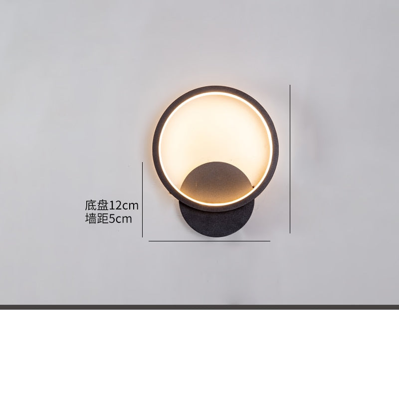 Modern Luxury Living Room Dining Creative Bar Front Desk Online Red Circle Designer Round Art Lamp