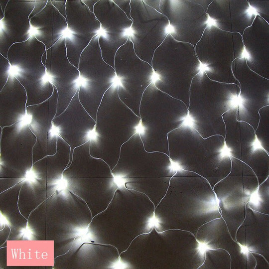 Curtain Light Led Fairy String Net Mesh Christmas 3X2M Eu/Us/Solar Party Wedding New Year Garland