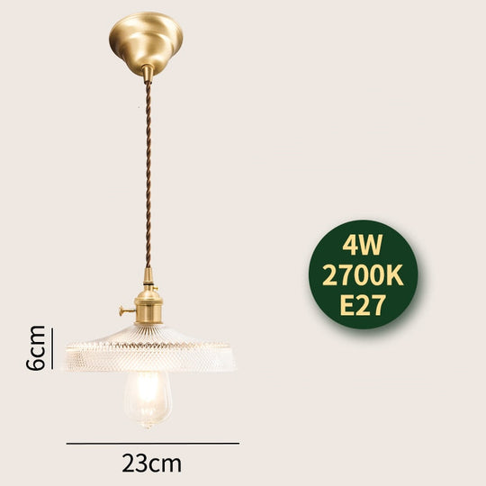 Nordic Modern Led Hanging Lights Fixtures Glass Lampshade Copper Socket Home Indoor Decor Japan
