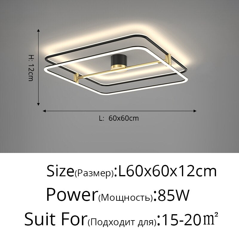 Recessed Led Ceiling Lights Simple Modern Bedroom Lamp Nordic Light Luxury Living Room Creative