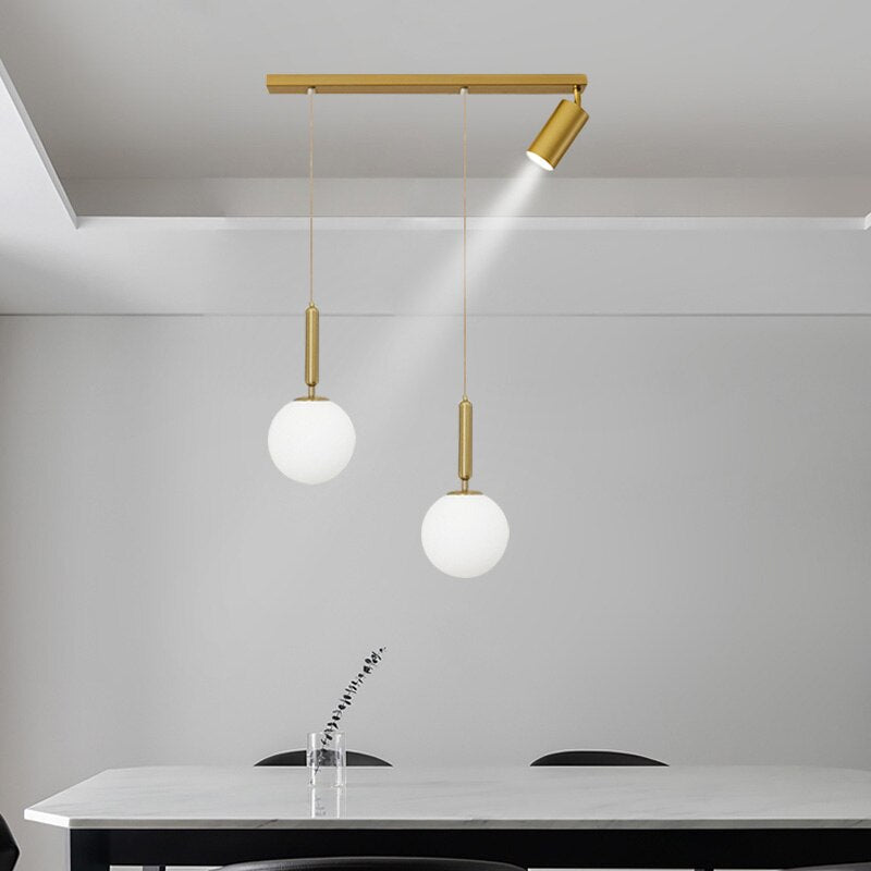 Nordic Modern Glass Ball Chandeliers Lighting For Dining Room Home Decor Pendant Light Kitchen