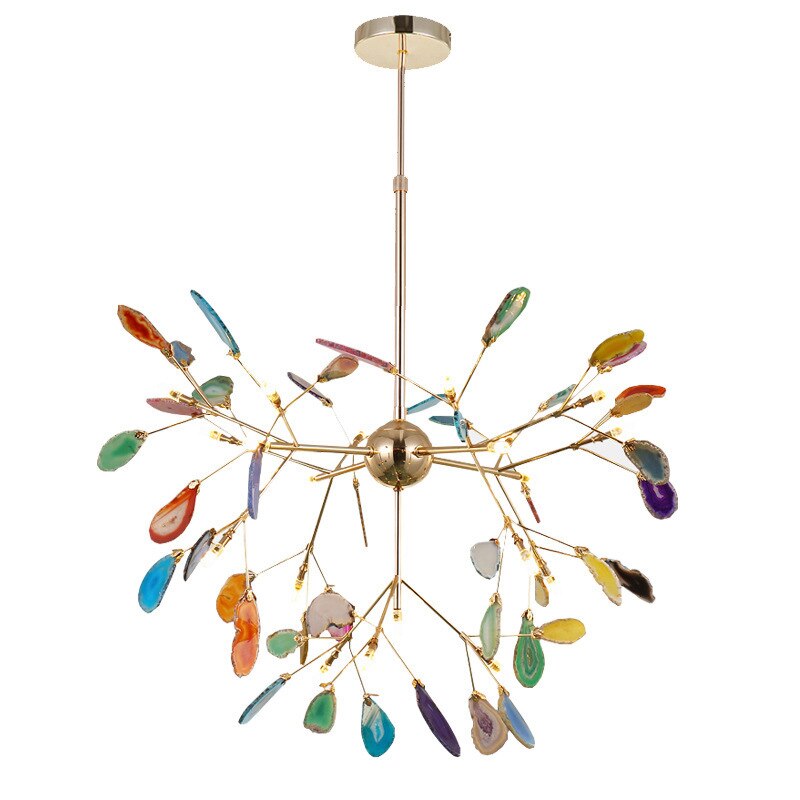 Modern Led Pink Chandelier For Girls Kids Room Unique Italian Design Purple In Bedroom Restaurant