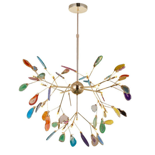 Modern Led Pink Chandelier For Girls Kids Room Unique Italian Design Purple In Bedroom Restaurant