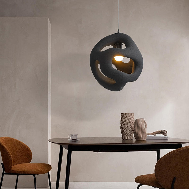 Nordic Modern Design Wabi Sabi Led Pendant Lights Chandelier Restaurant Bar Home Decor Bedroom