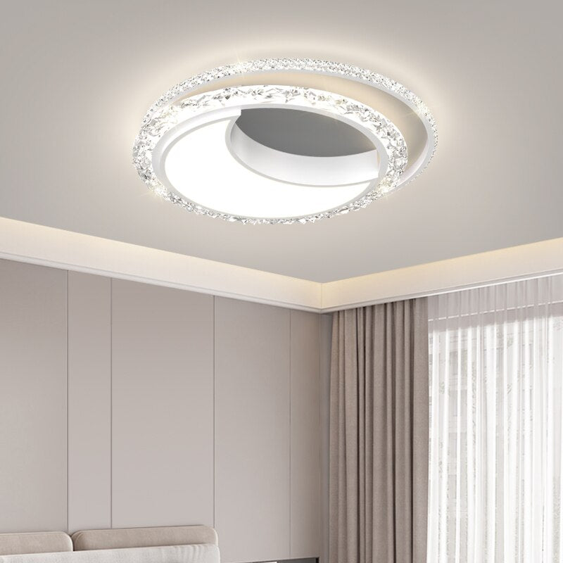 Nordic Bedroom Recessed Led Ceiling Lights Post - Modern Luxury Crystal Creative Living Room