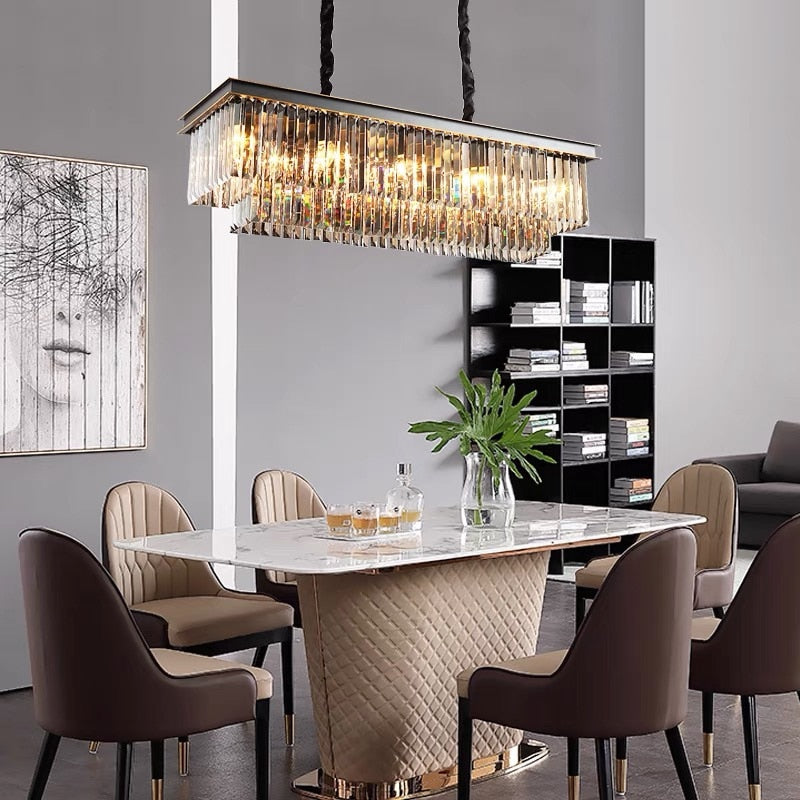 Susie - Modern Industrial Retro Crystal Chandelier Chandeliers