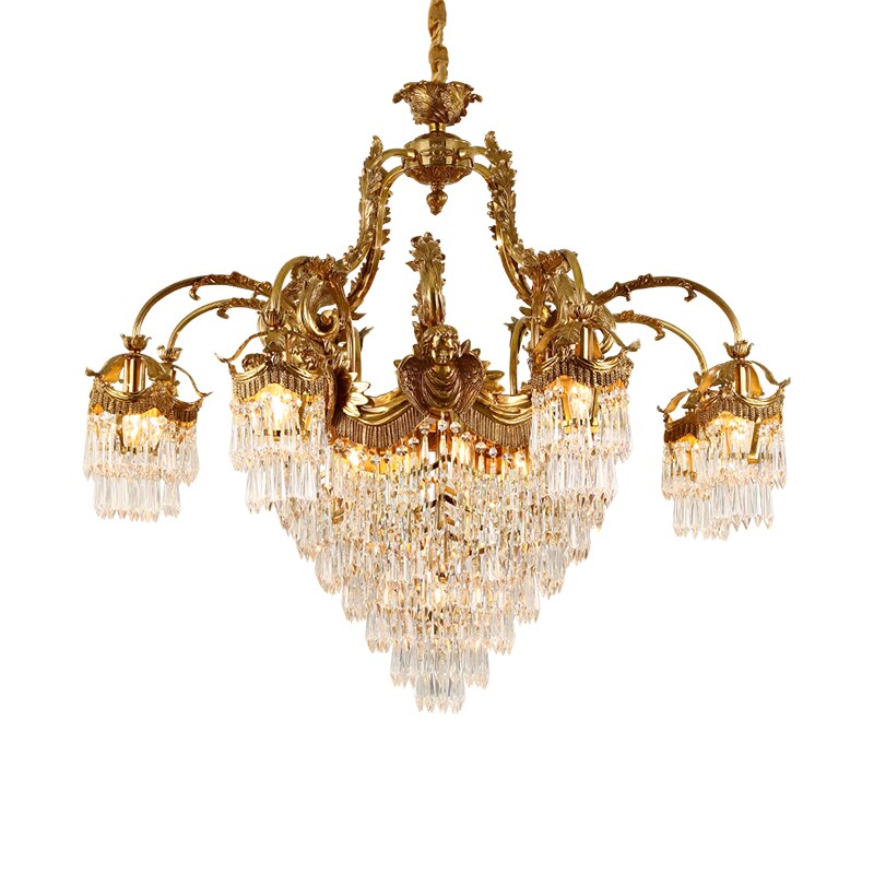 Hestia - European Style Living Room Lamp Crystal Villa Chandelier Light Luxury Atmosphere Hotel