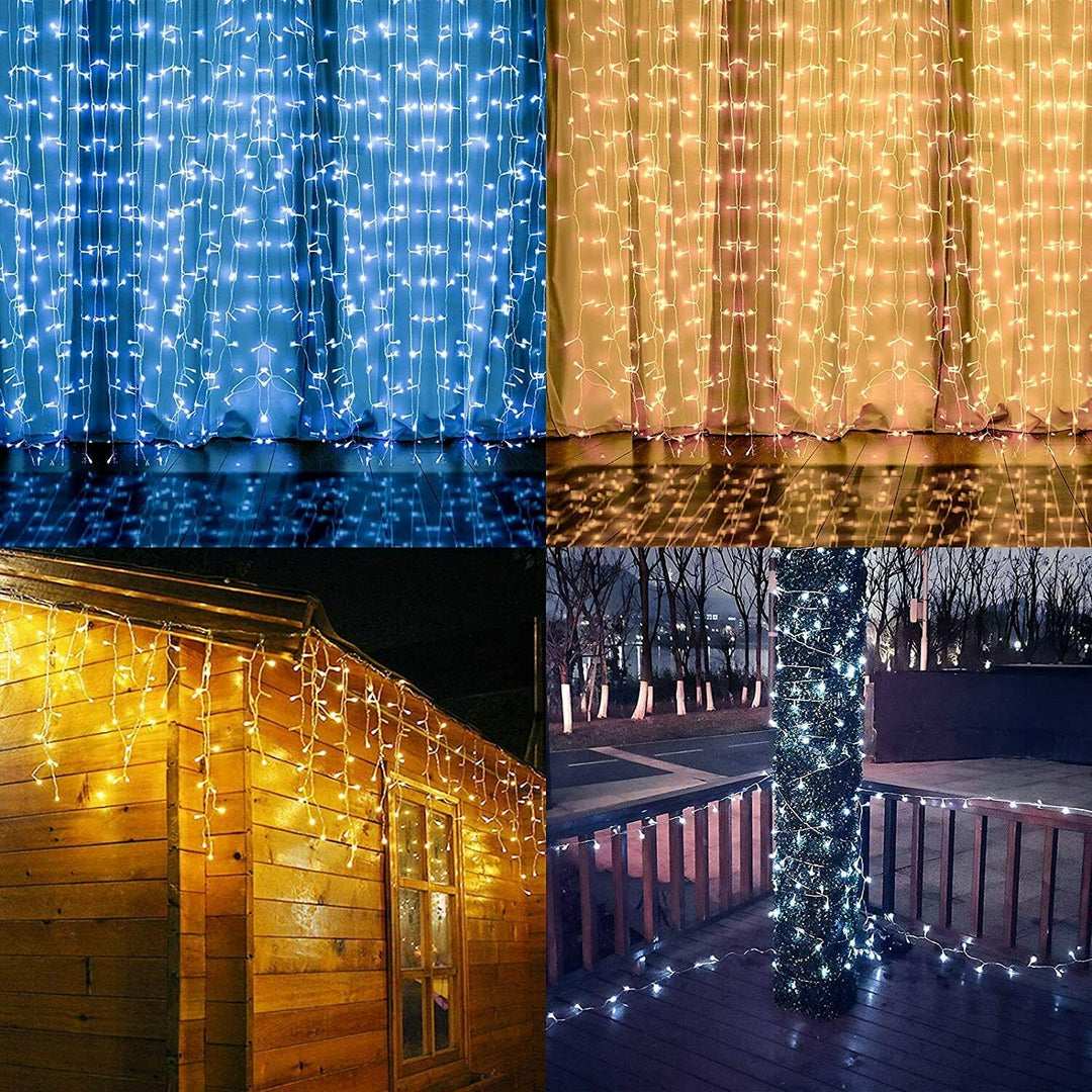 Solar Curtain String Lights: Ideal For Gazebo Events And Garden Parties Lights